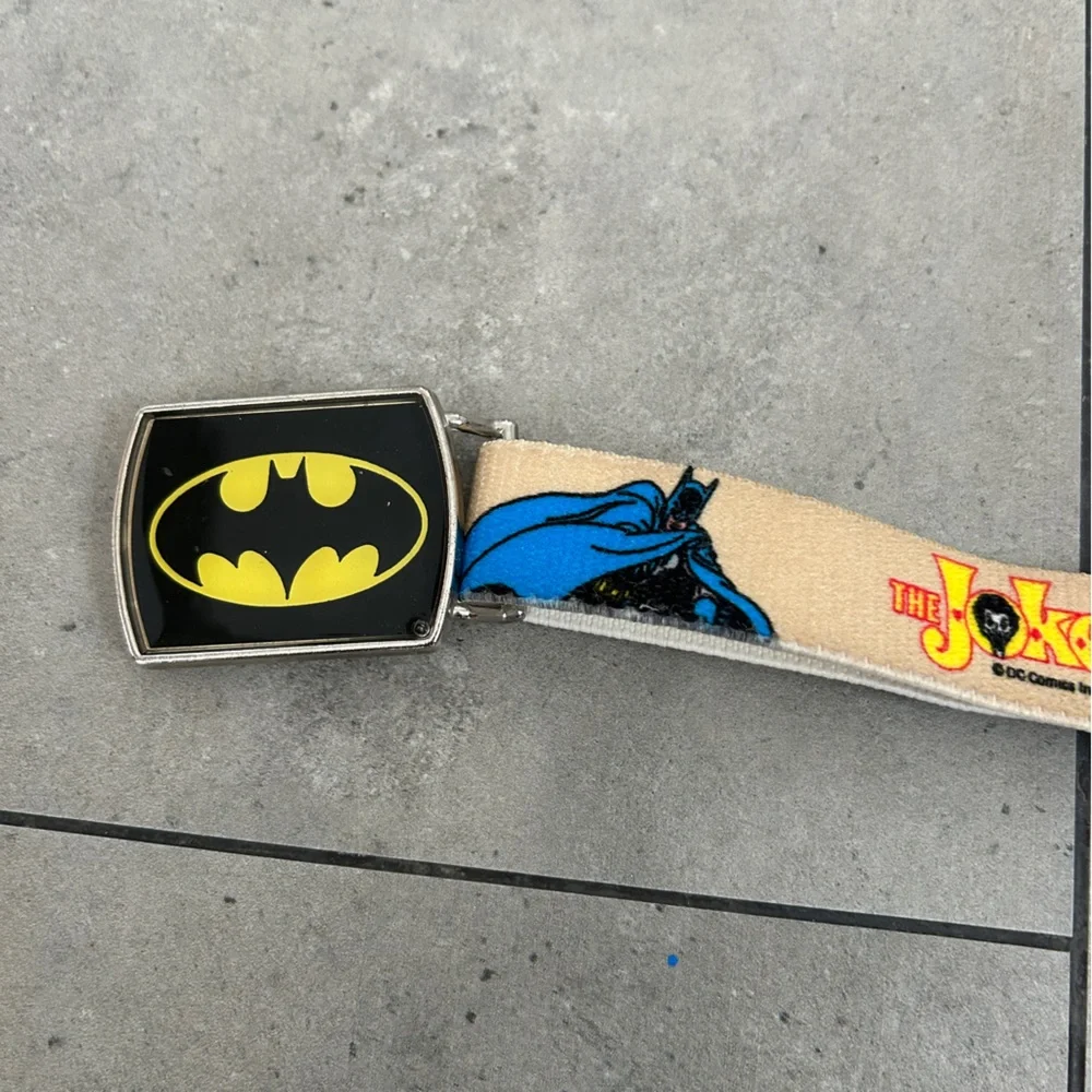 Vintage LEE boys batman joker elastic belt 1982 DC